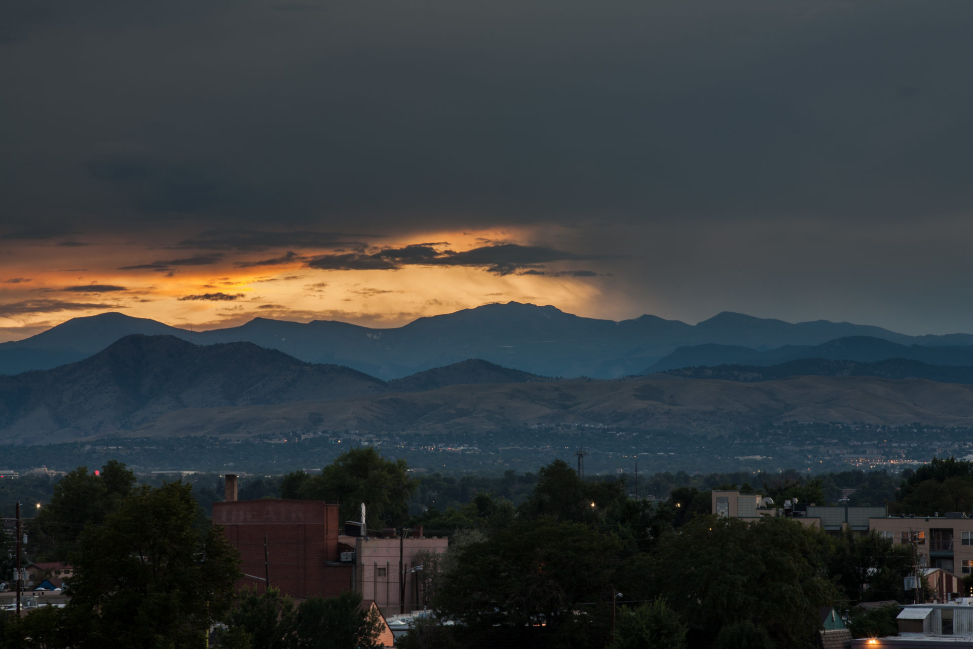 Mount Evans sunset - August 24, 2011