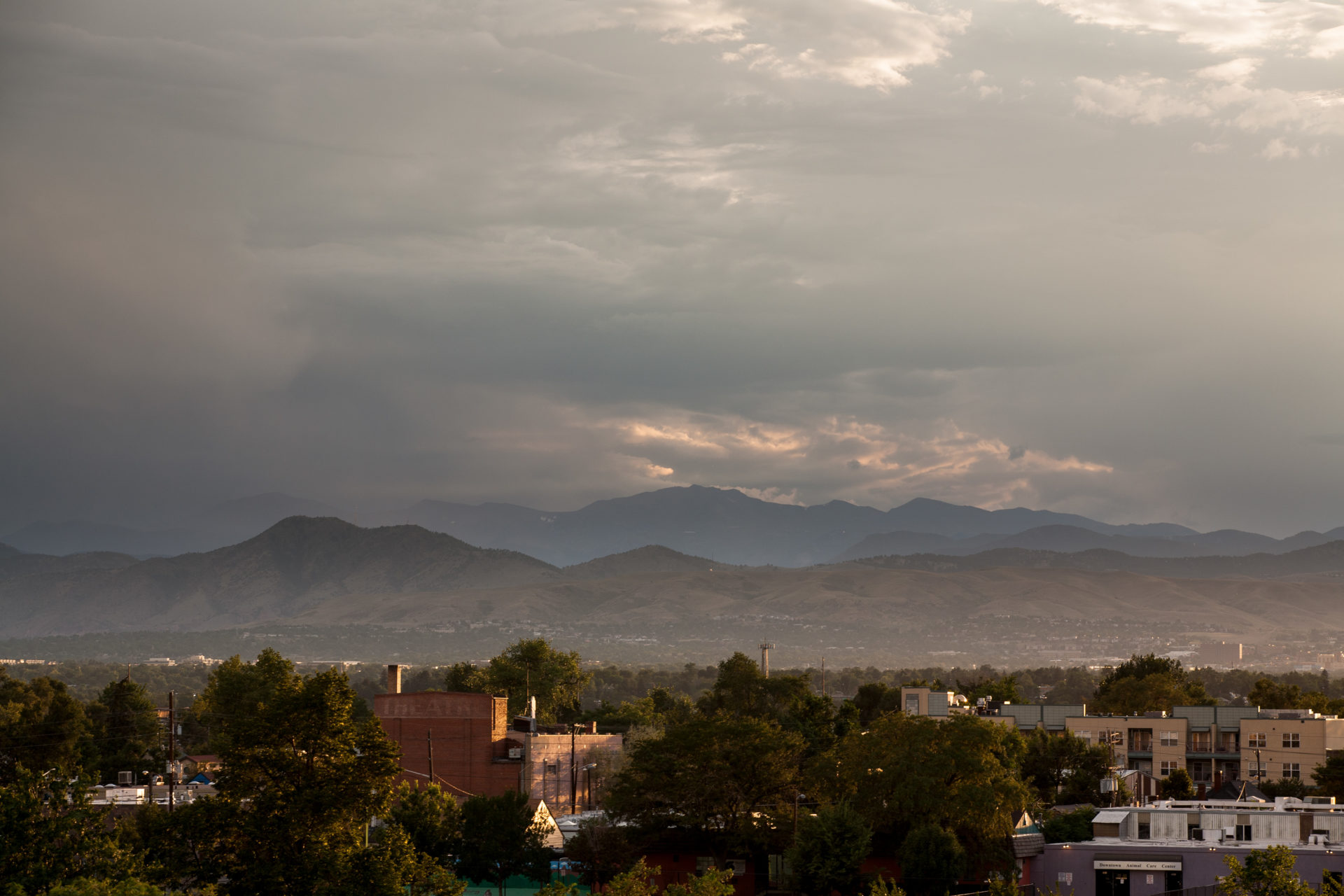 Mount Evans sunset - August 27, 2011