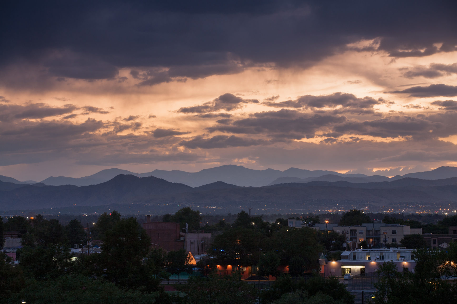Mount Evans sunset - September 1, 2011