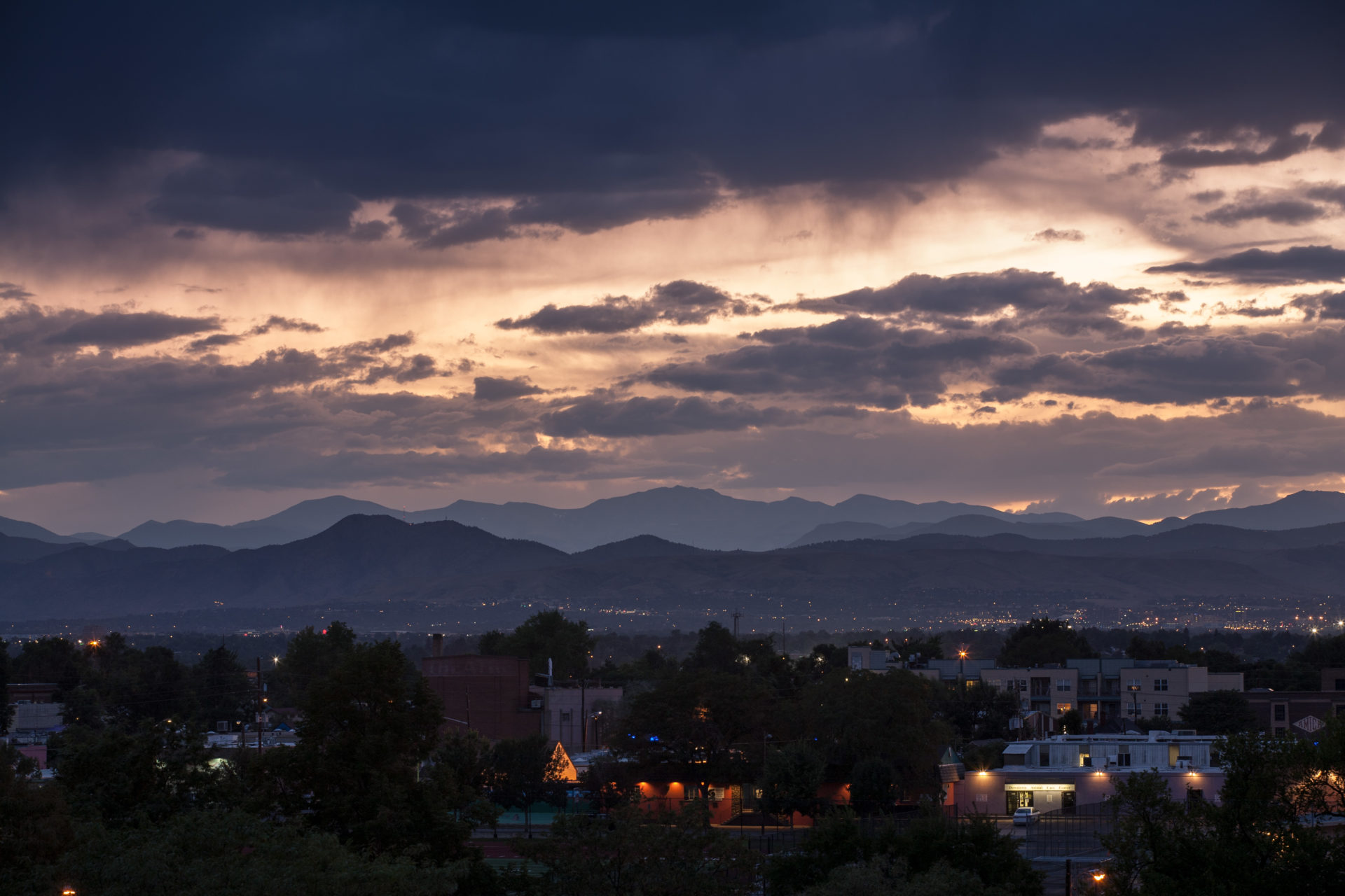 Mount Evans sunset - September 1, 2011