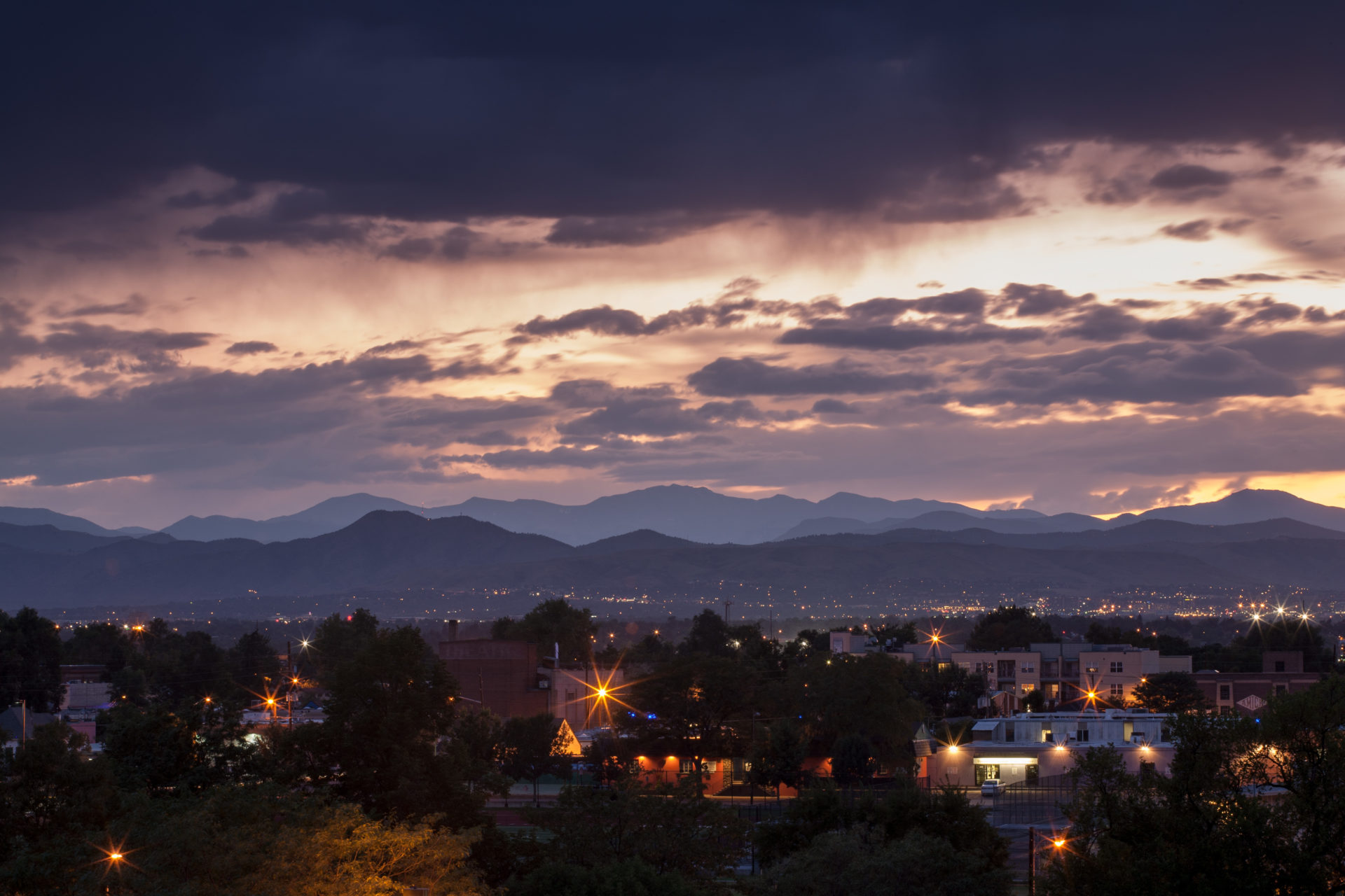 Mount Evans sunset - September 1, 2011