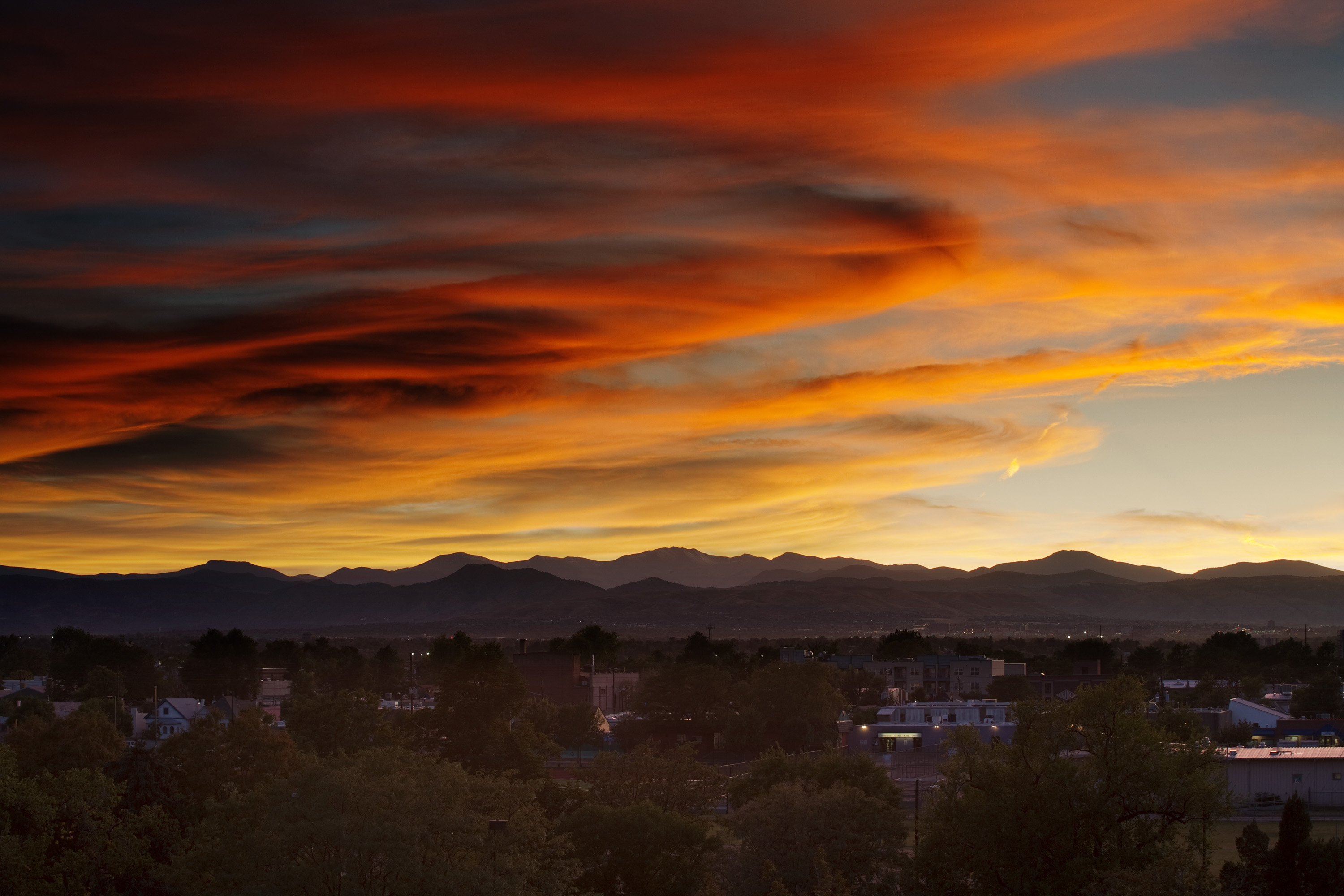 Mount Evans sunset - September 22, 2011