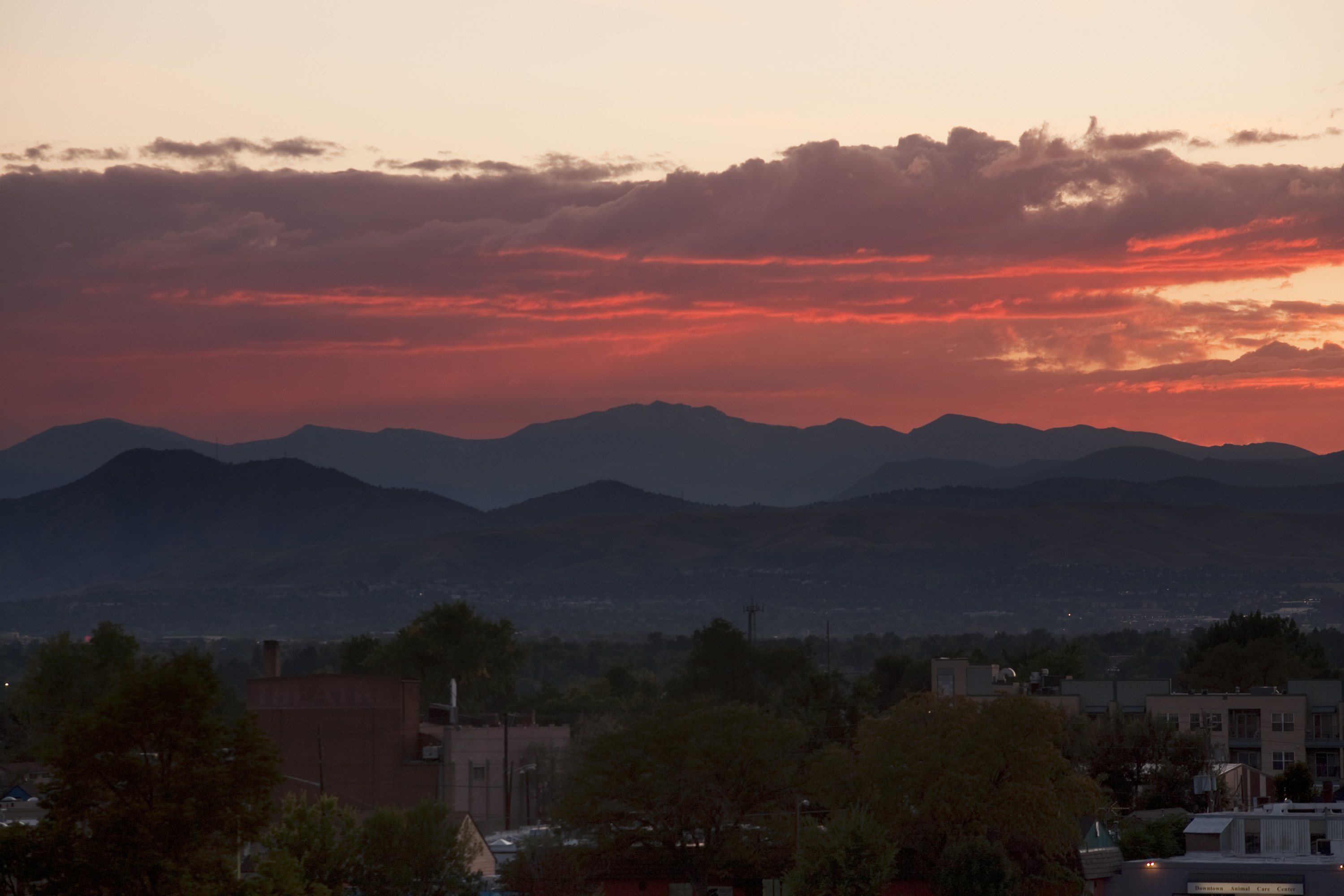 Mount Evans sunset - September 25, 2011