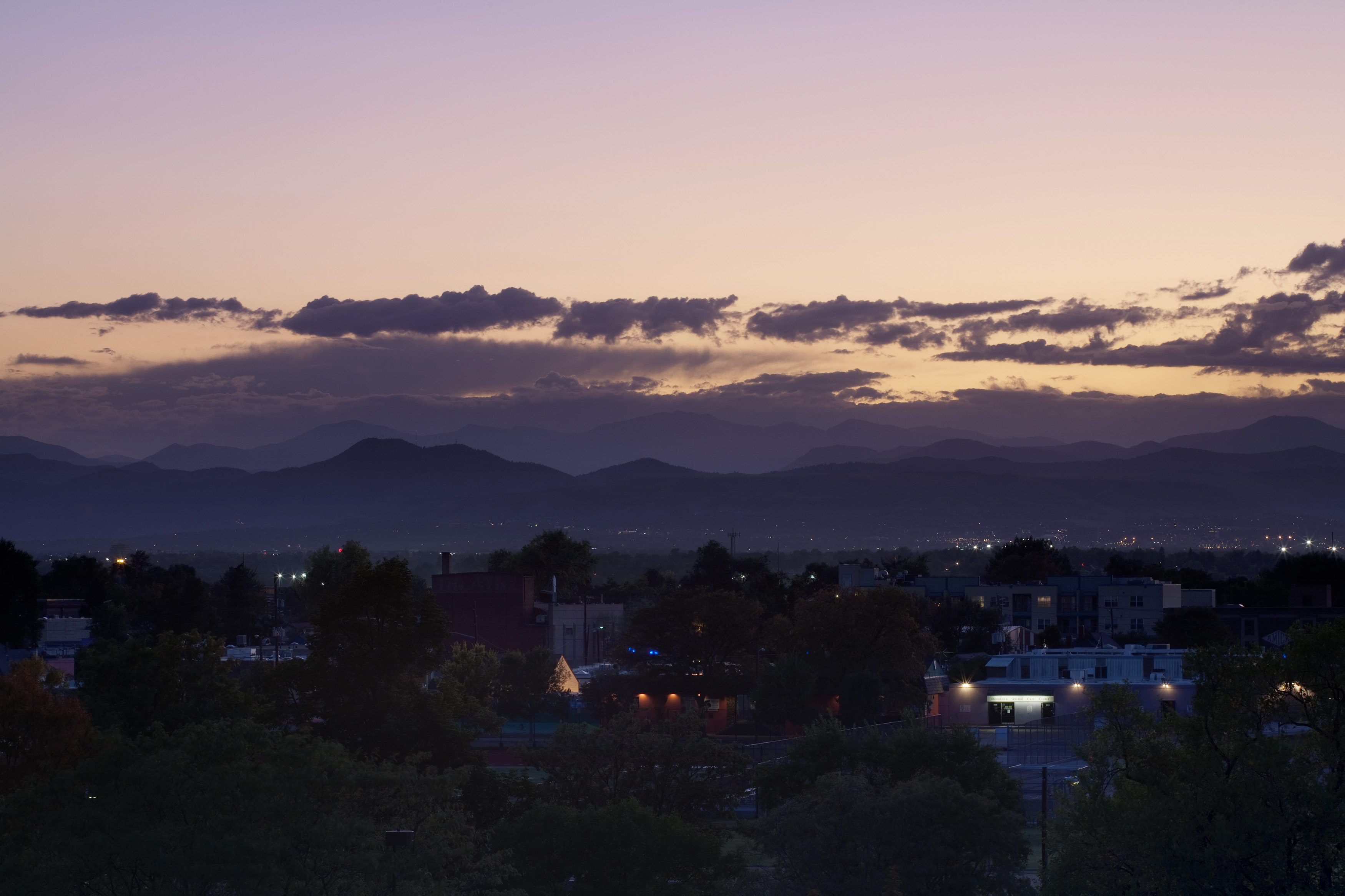 Mount Evans sunset - September 29, 2011
